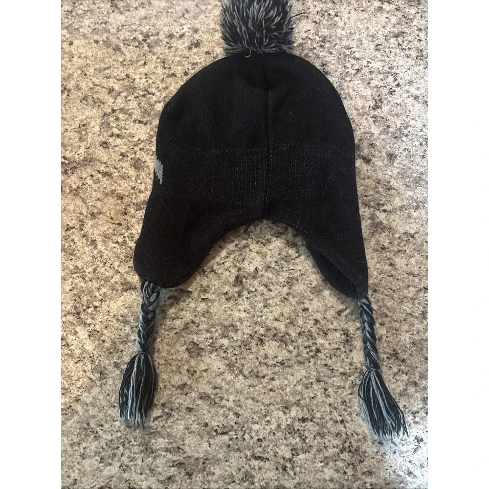 Star Wars Darth Vader Hat Unisex Kids Black Braided Tassel Flannel Lined Beanie